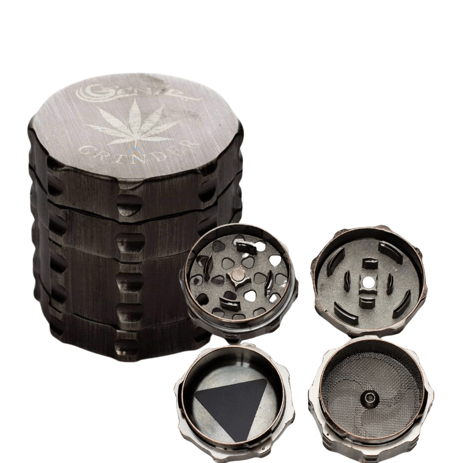 Genie Heavy 4pc Metal Herb Grinder Airdrie Vape SuperStore and Bong Shop Alberta Canada