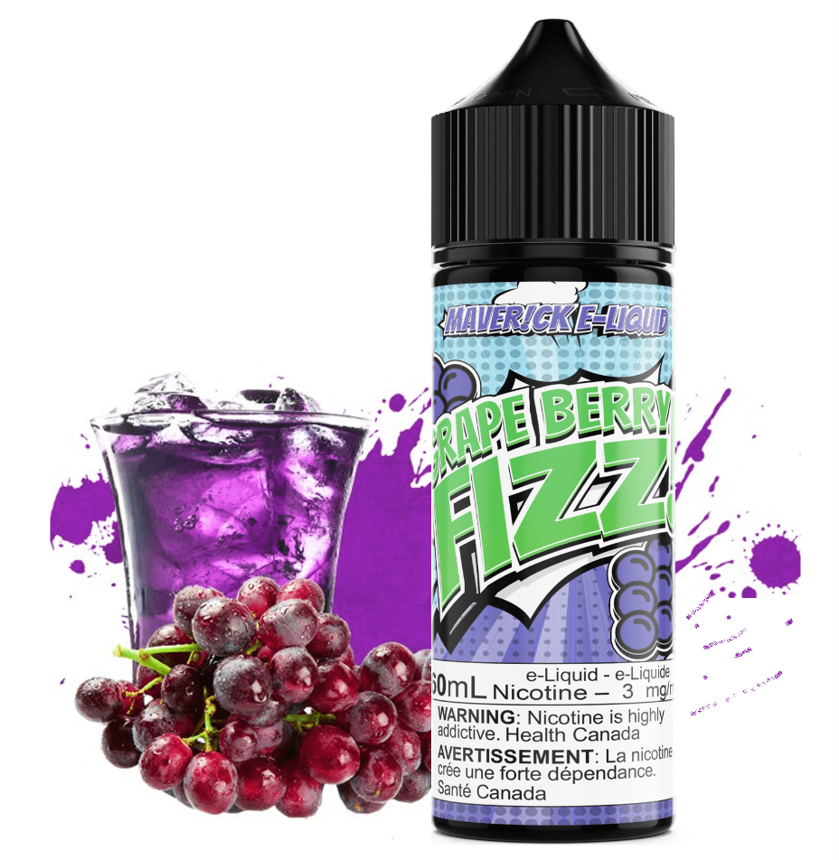 Grape Berry Fizz by Maverick E-Liquid 60ml / 3mg Airdrie Vape SuperStore and Bong Shop Alberta Canada