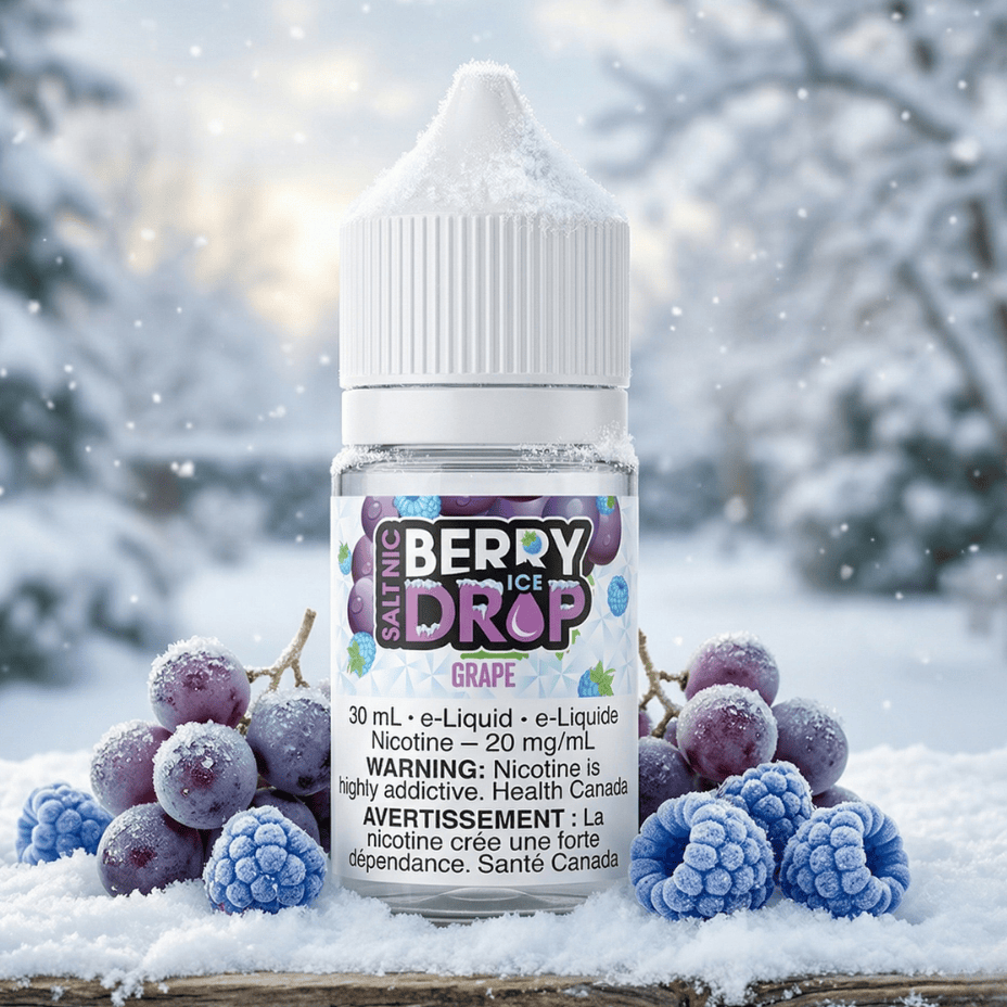 Grape Ice Salt by Berry Drop E-Liquid Airdrie Vape SuperStore and Bong Shop Alberta Canada