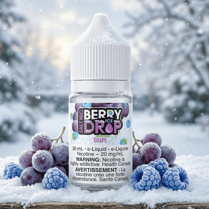 Grape Ice Salt by Berry Drop E-Liquid Airdrie Vape SuperStore and Bong Shop Alberta Canada