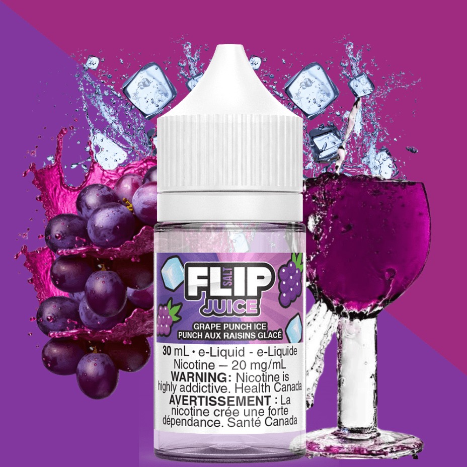 Grape Punch Ice Salt by Flip Juice 30ml / 12mg Airdrie Vape SuperStore and Bong Shop Alberta Canada