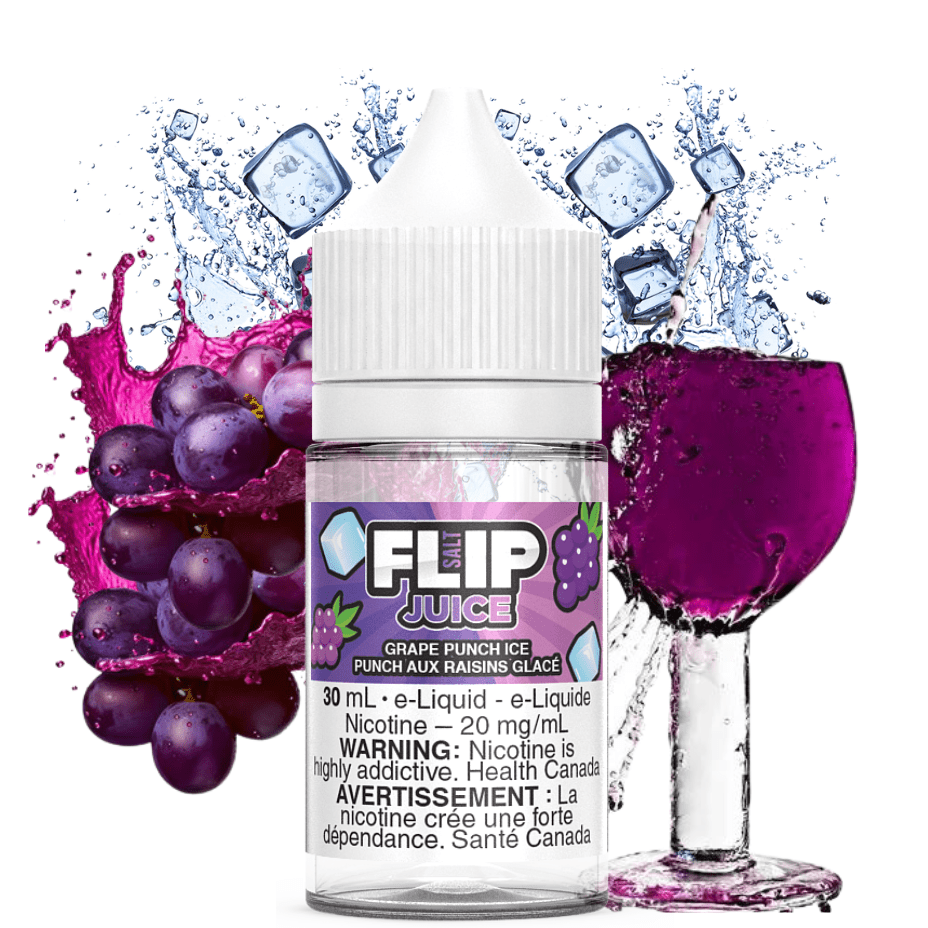Grape Punch Ice Salt by Flip Juice Airdrie Vape SuperStore and Bong Shop Alberta Canada