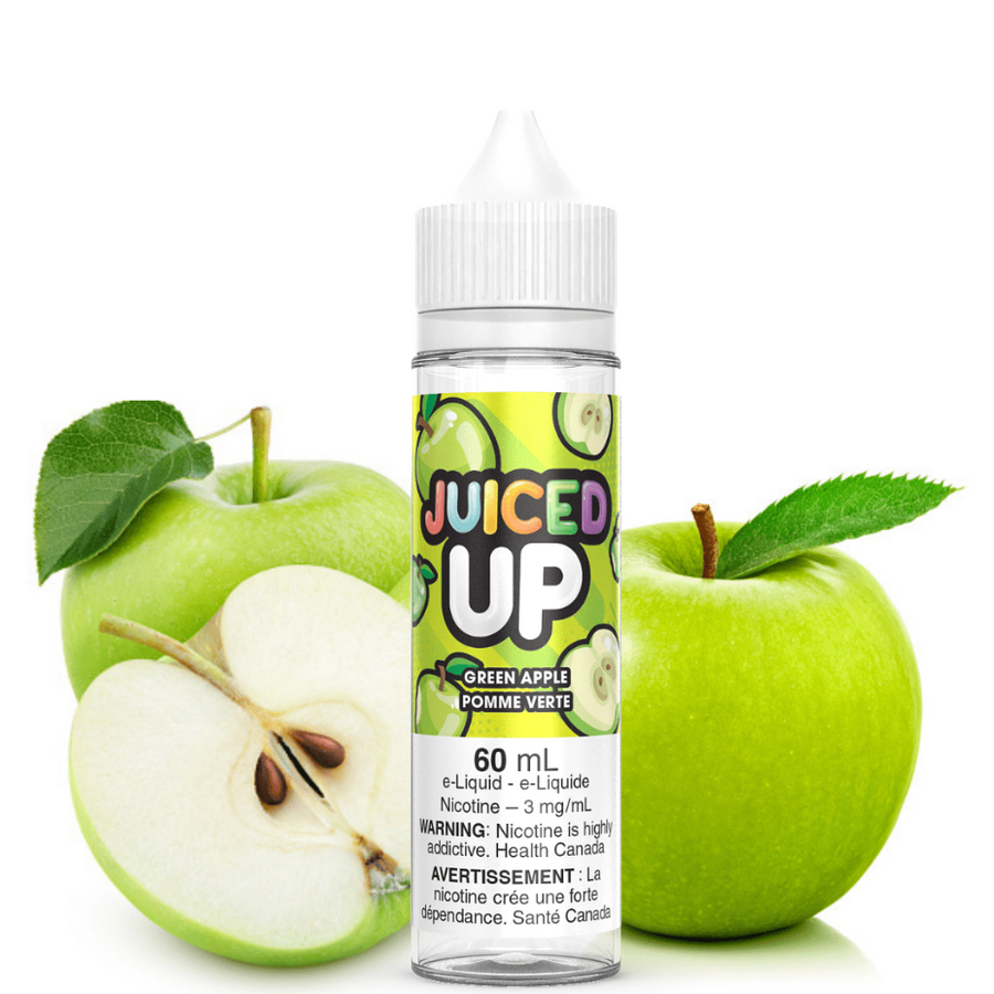 Green Apple by Juiced Up E-Liquid 3mg Airdrie Vape SuperStore and Bong Shop Alberta Canada