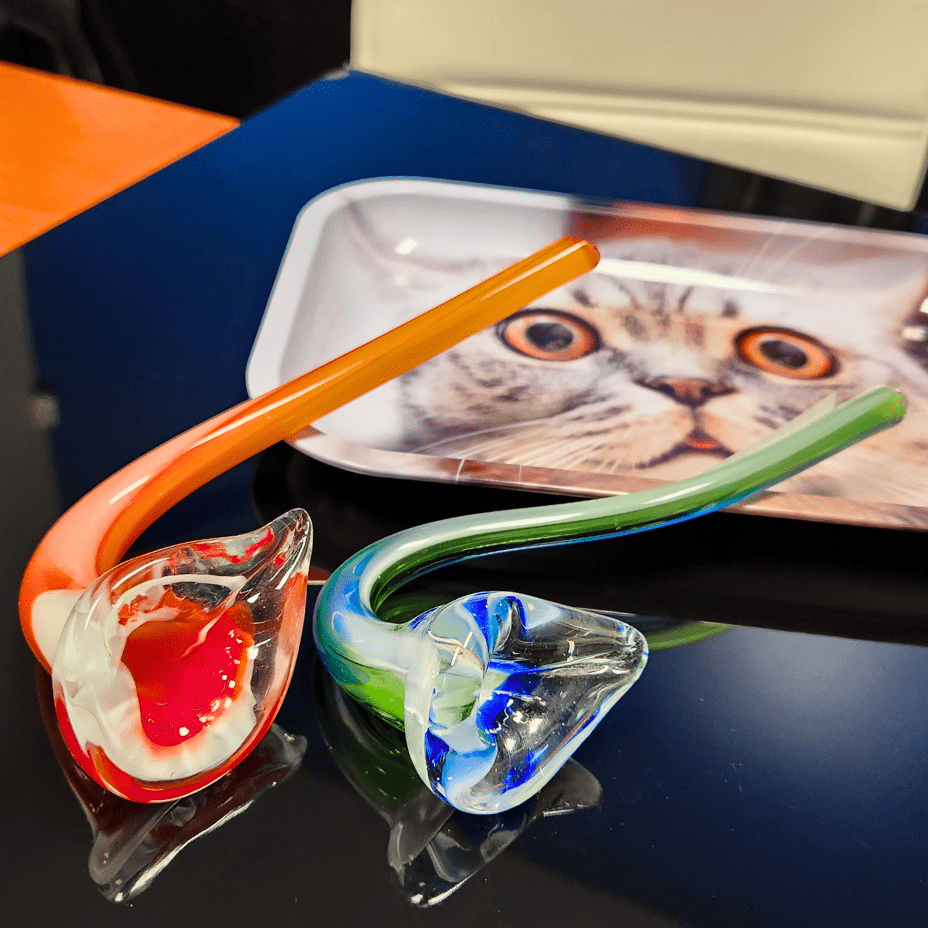 Heady Glass Calla Lily Glass Pipe-7" Airdrie Vape SuperStore and Bong Shop Alberta Canada