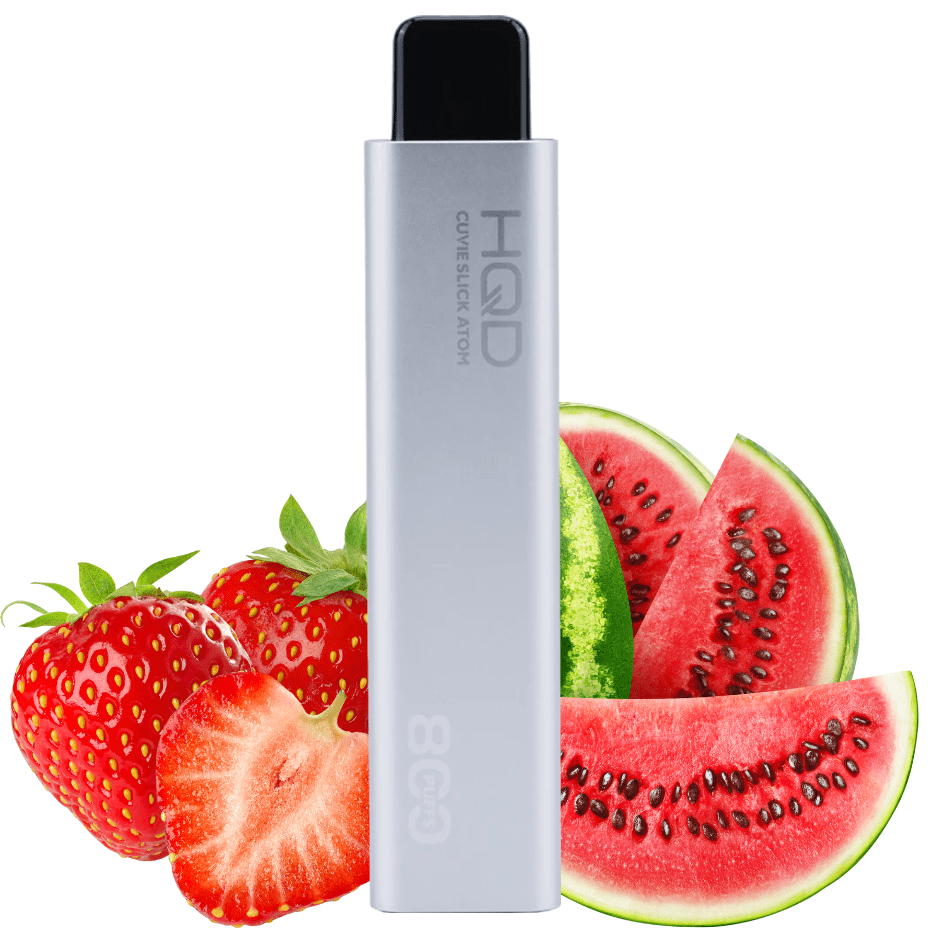 HQD Atom 800 Disposable Vape-Strawberry Watermelon 20mg / 2mL Airdrie Vape SuperStore and Bong Shop Alberta Canada