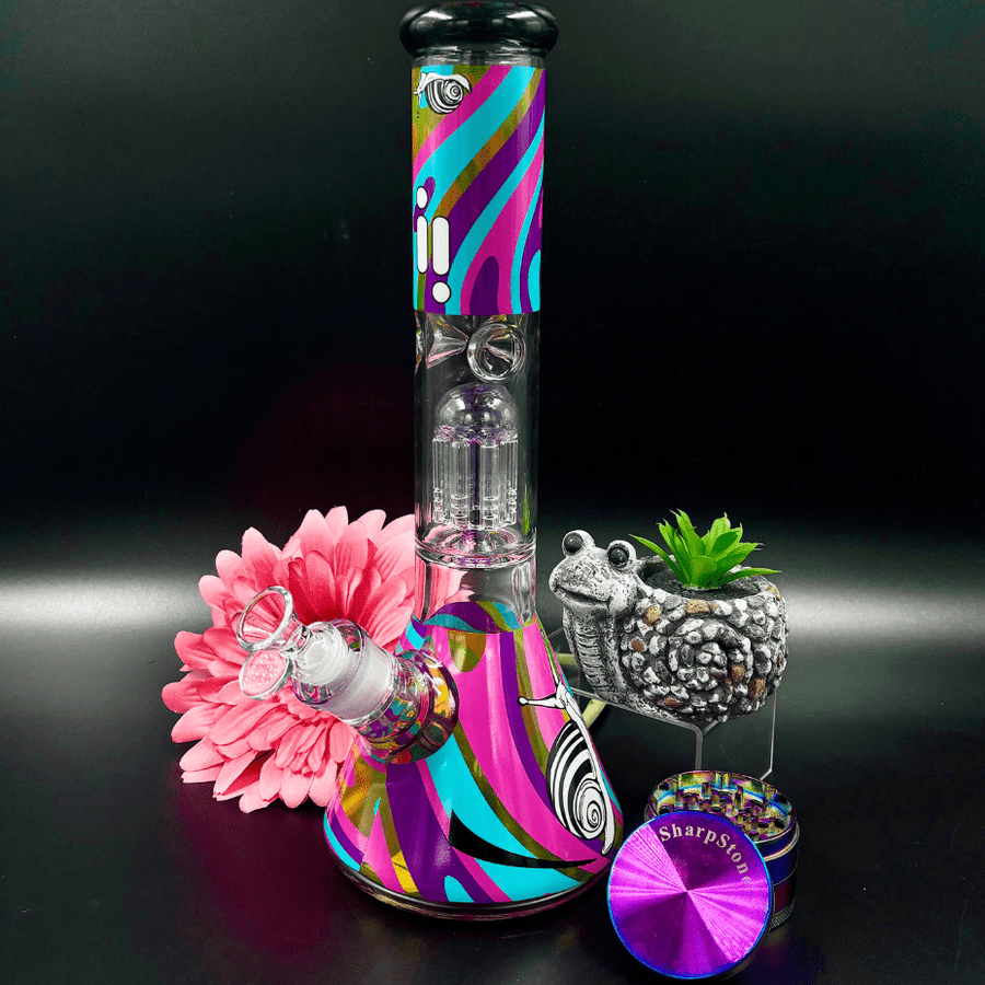 Infyniti Untamed 7mm Snail Beaker w/ Tree Perc 14" Airdrie Vape SuperStore and Bong Shop Alberta Canada