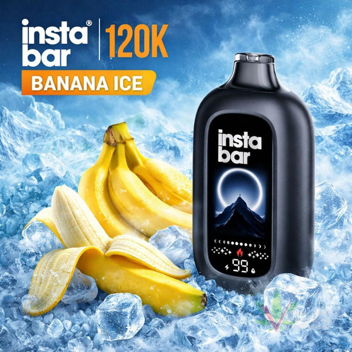 Insta Bar 120K Disposable Vape - Banana Ice 120000 / 20mg Airdrie Vape SuperStore and Bong Shop Alberta Canada