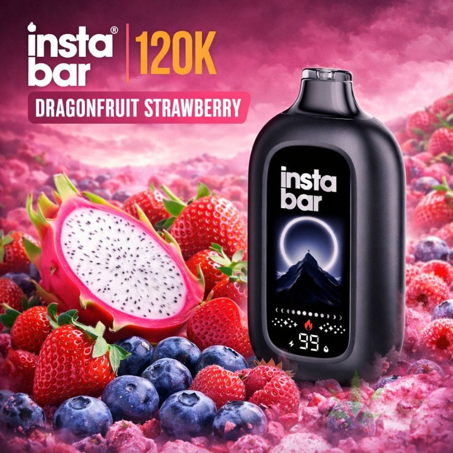 Insta Bar 120K Disposable Vape - Dragonfruit Strawberry 120000 / 20mg Airdrie Vape SuperStore and Bong Shop Alberta Canada