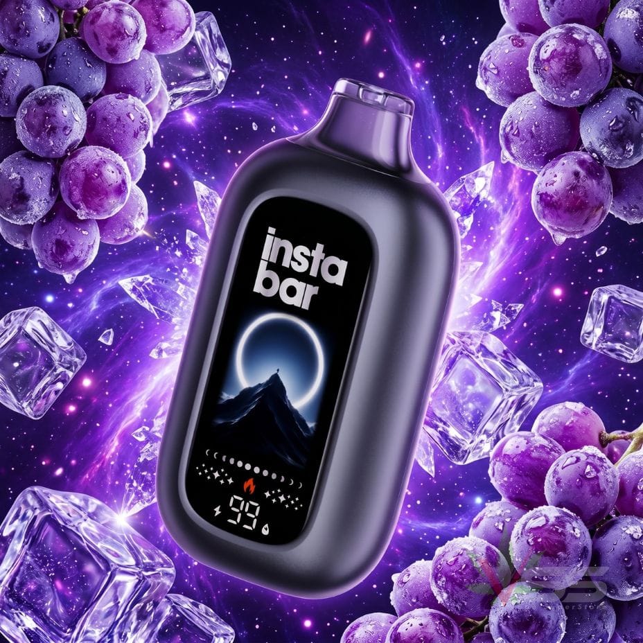 Insta Bar 120K Disposable Vape - Grape Ice 120000 / 20mg Airdrie Vape SuperStore and Bong Shop Alberta Canada