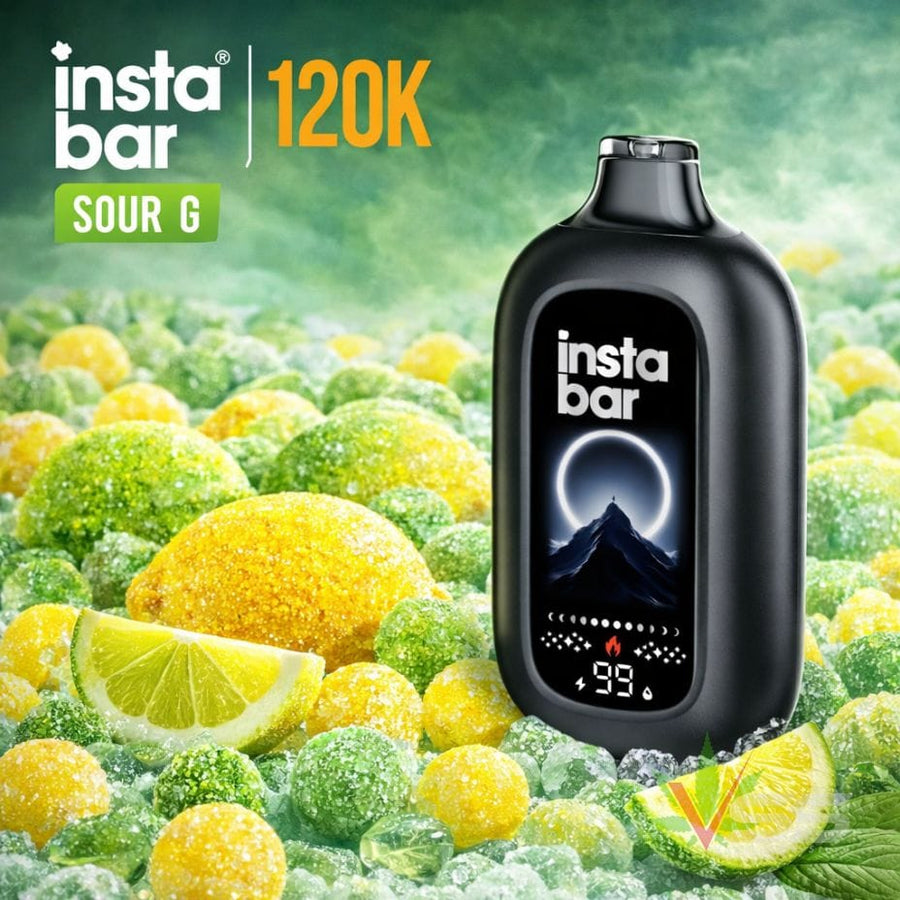 Insta Bar 120K Disposable Vape - Sour G 120000 / 20mg Airdrie Vape SuperStore and Bong Shop Alberta Canada