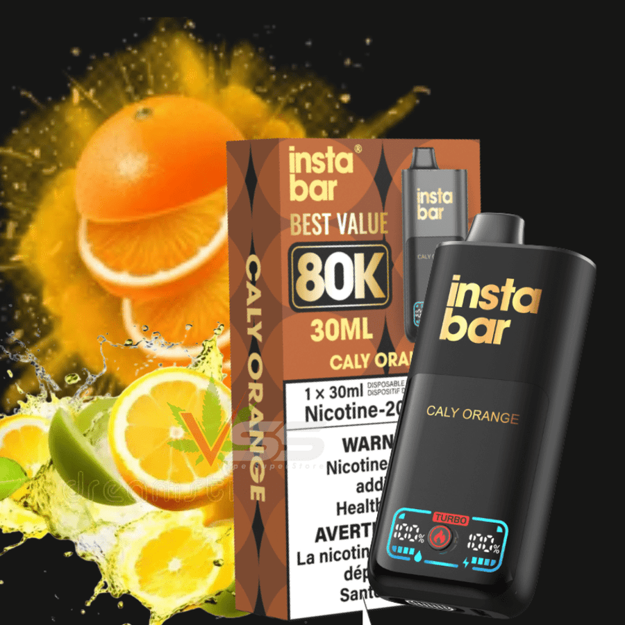 Insta Bar 80K Disposable Vape-Caly Orange Airdrie Vape SuperStore and Bong Shop Alberta Canada