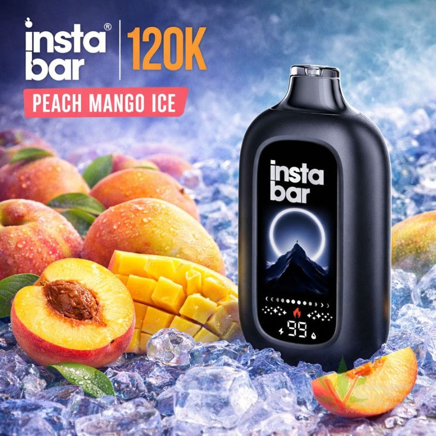 Insta Bar 80K Disposable Vape - Peach Mango Ice 120000 / 20mg Airdrie Vape SuperStore and Bong Shop Alberta Canada