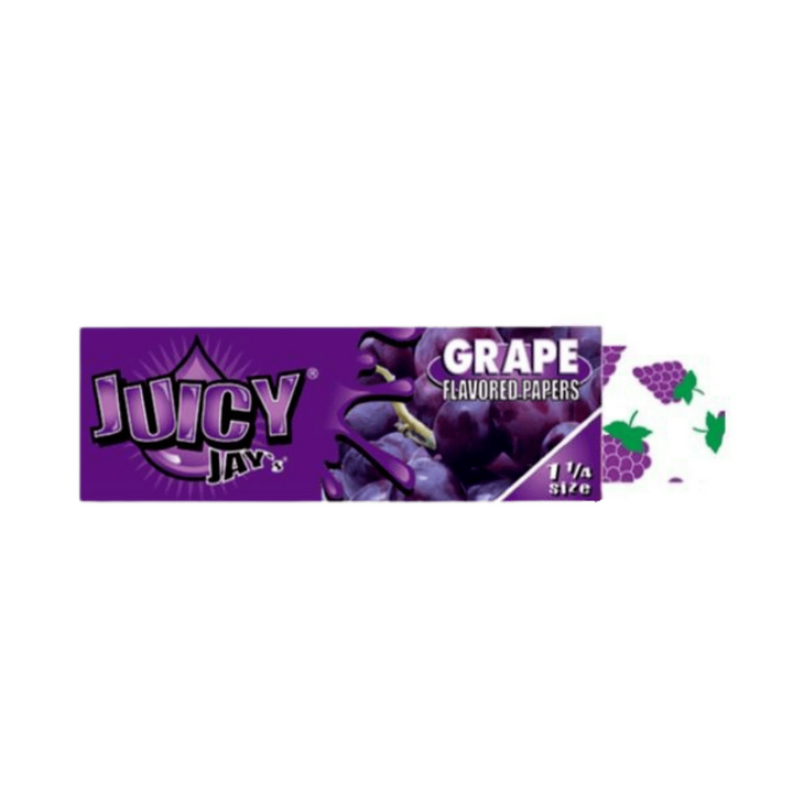 Juicy Jay's Grape Flavoured Rolling Papers 1 1/4 1¼ / Grape Airdrie Vape SuperStore and Bong Shop Alberta Canada