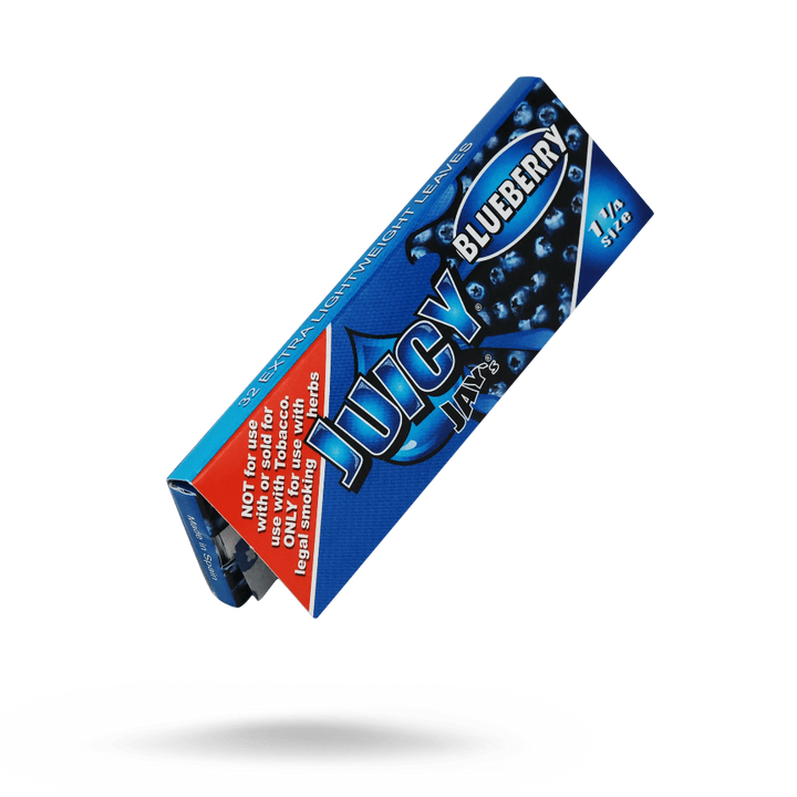 Juicy Jay's Juicy Jay's Blueberry Flavoured Rolling Papers 1 1/4 1¼ / Blueberry Juicy Jay's Blueberry Rolling Papers 1 1/4"-Airdrie Vape SuperStore 