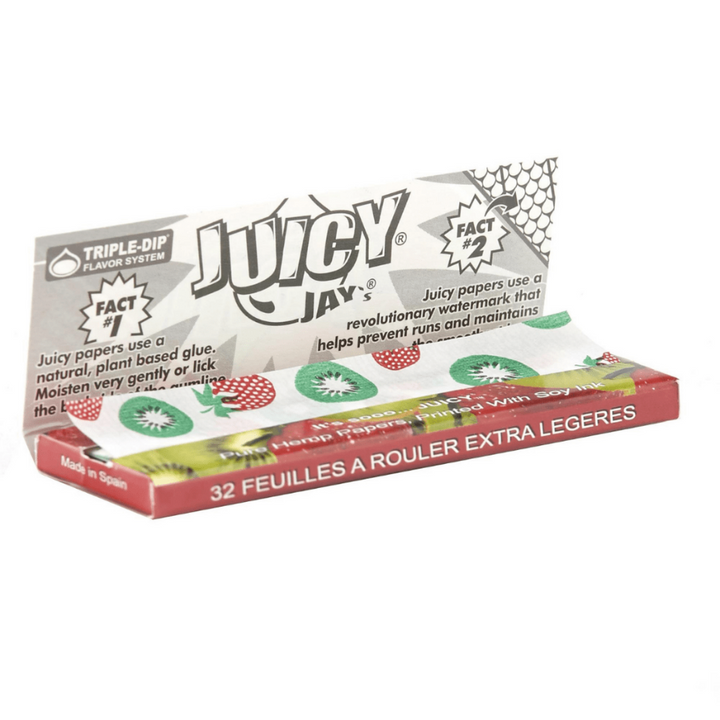 Juicy Jay's Juicy Jay's Strawberry Kiwi Flavoured Rolling Papers 1 1/4 1¼ / Strawberry Kiwi Juicy Jay's Strawberry Kiwi Rolling Papers-Airdrie Vape SuperStore 