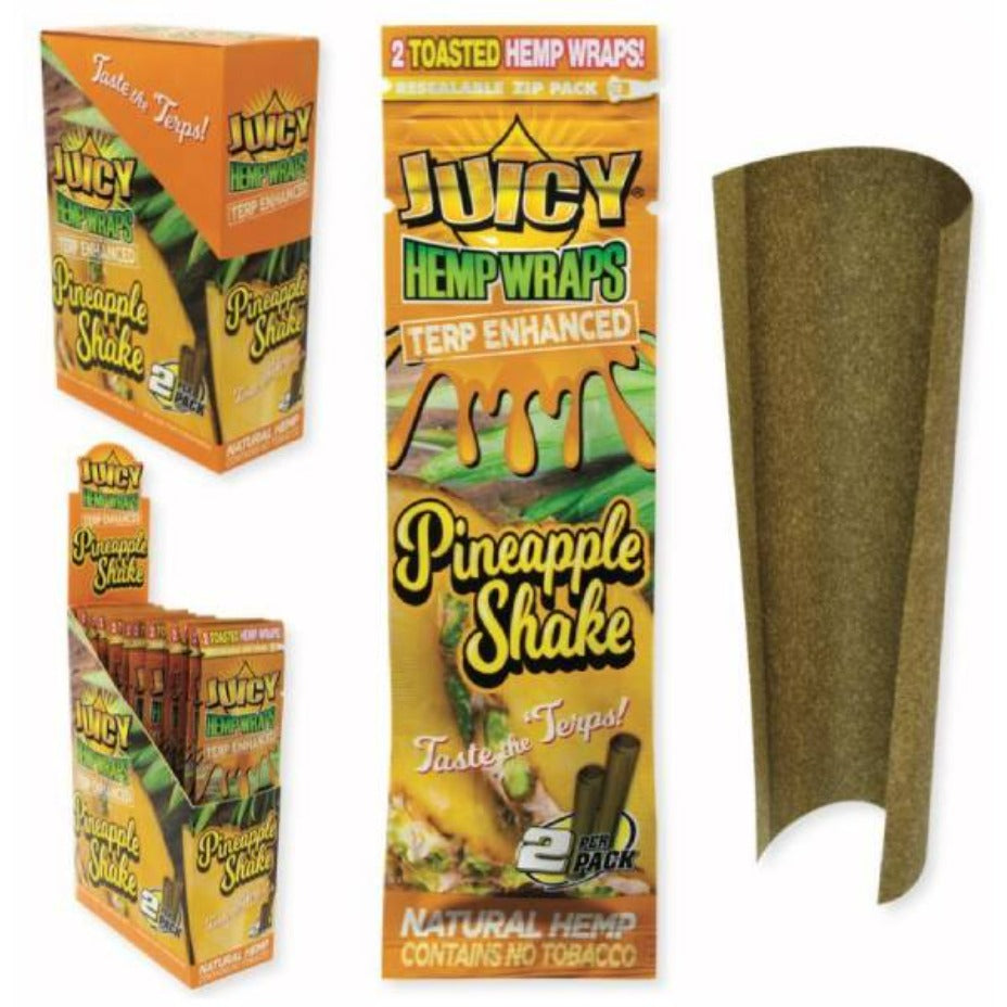 Juicy Jay Terp Enhanced Hemp Wraps 1pkg / Pineapple Shake Airdrie Vape SuperStore and Bong Shop Alberta Canada