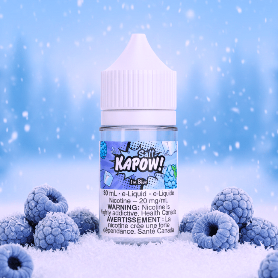 Kapow Salt E-liquid-Im Blue Airdrie Vape SuperStore and Bong Shop Alberta Canada