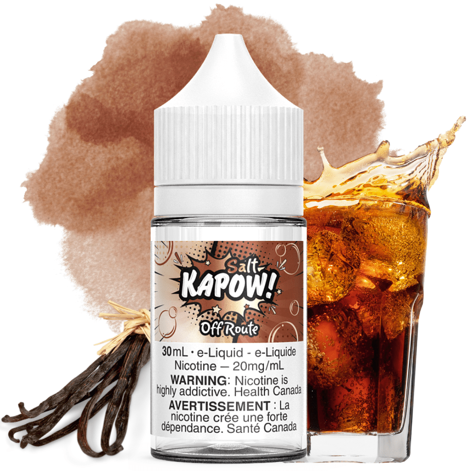 Kapow Salt E-Liquid-Off Route 30mL / 20mg Airdrie Vape SuperStore and Bong Shop Alberta Canada