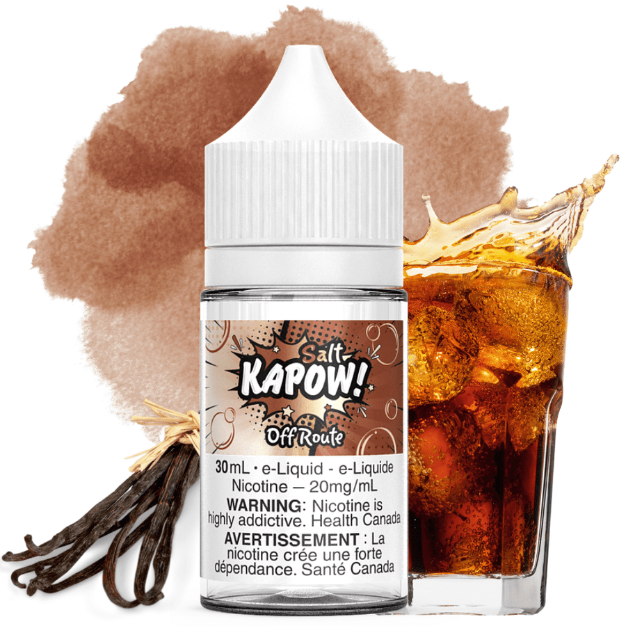 Kapow Salt E-Liquid-Off Route 30mL / 20mg Airdrie Vape SuperStore and Bong Shop Alberta Canada
