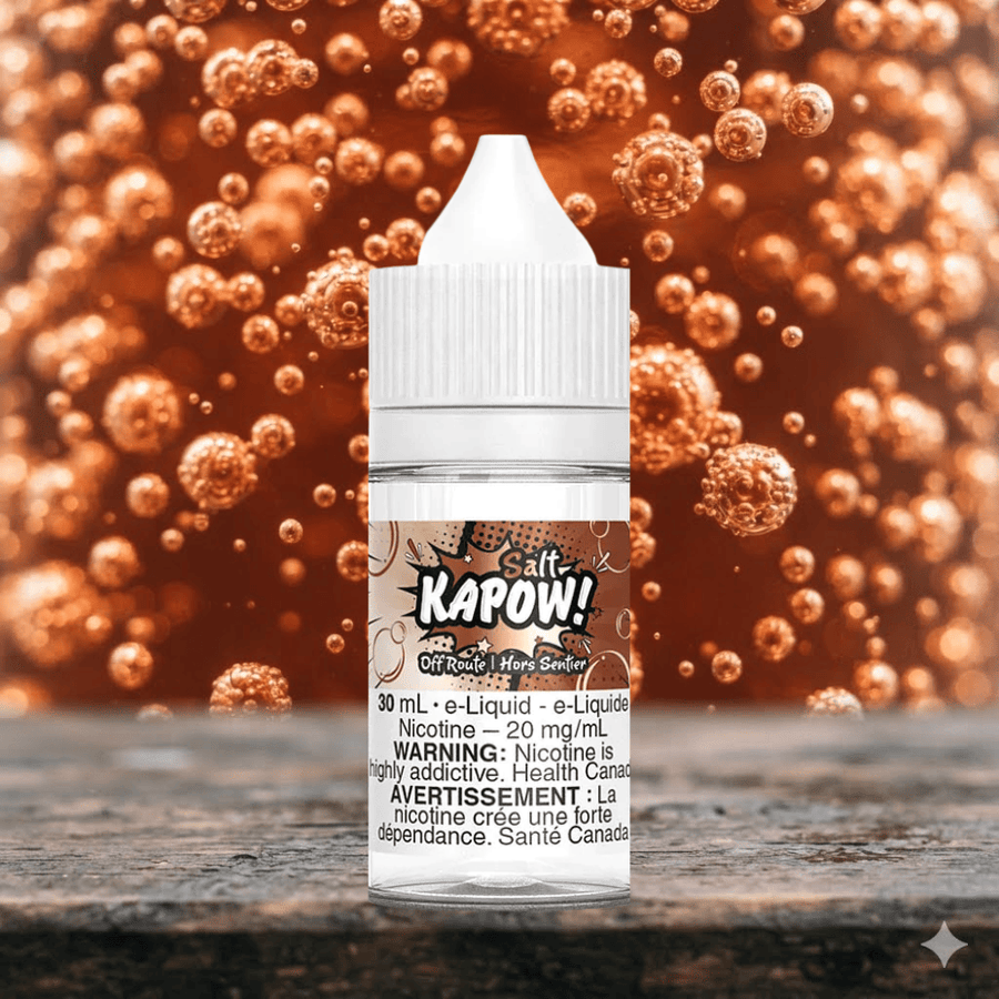Kapow Salt E-Liquid-Off Route Airdrie Vape SuperStore and Bong Shop Alberta Canada