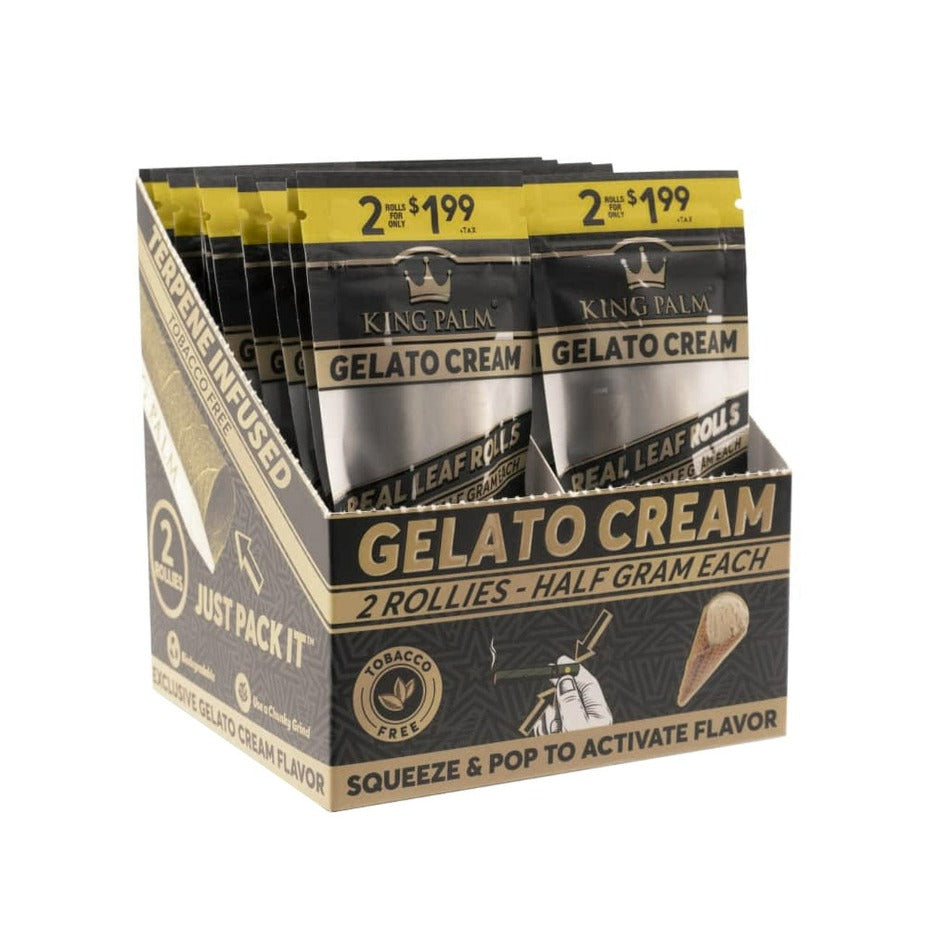 King Palm Rollie Pre-Rolls-Gelato Cream 2/pkg / Gelato Cream Airdrie Vape SuperStore and Bong Shop Alberta Canada