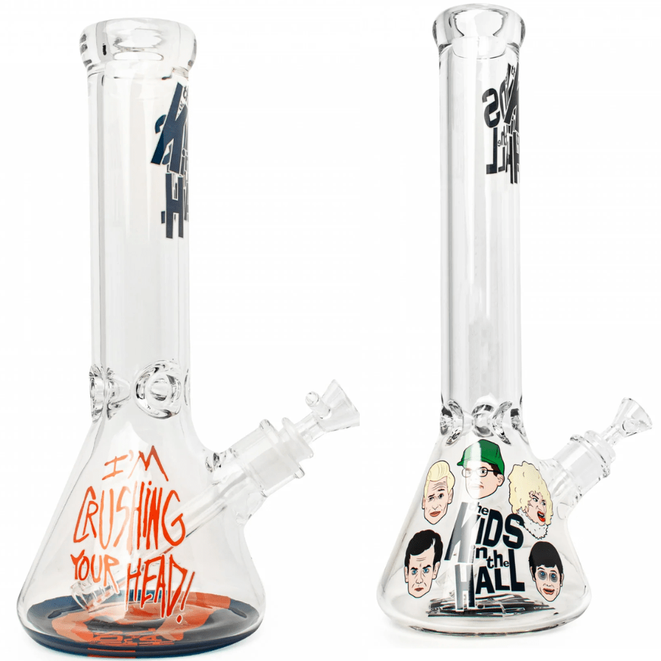 KITH KITH Logo 7mm I'm Crushing Your Head Beaker Bong-15" 7mm KITH Logo 7mm I'm Crushing Your Head Bong-15"-Airdrie Vape SuperStore