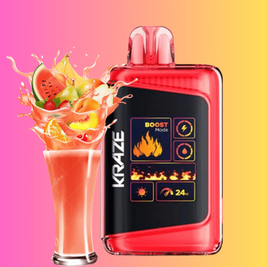 Kraze HD Mega 20k Disposable Vape -Sour Watermelon Peach - Alberta - Airdrie Vape SuperStore & Bong Shop Kraze HD Mega 20k Disposable Vape -Sour Watermelon Peach - Alberta - Airdrie Vape SuperStore & Bong Shop