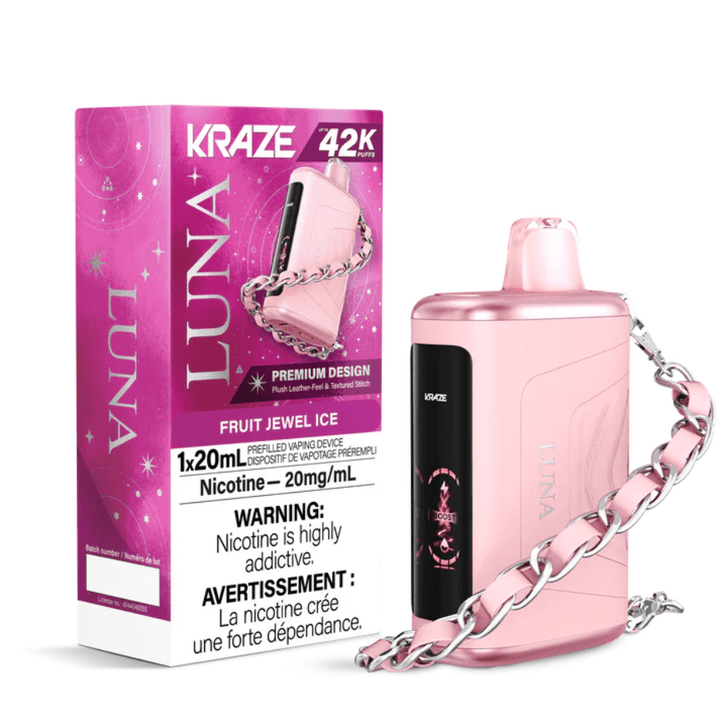 Kraze Luna Disposable Vape-Fruit Jewel Ice Airdrie Vape SuperStore and Bong Shop Alberta Canada