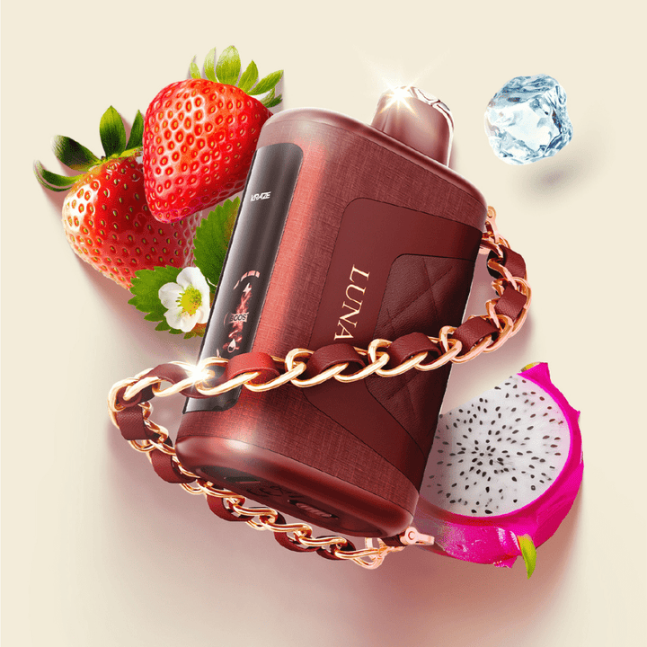 Kraze Luna Disposable Vape-Sassy Strawberry Dragonfruit Ice Airdrie Vape SuperStore and Bong Shop Alberta Canada