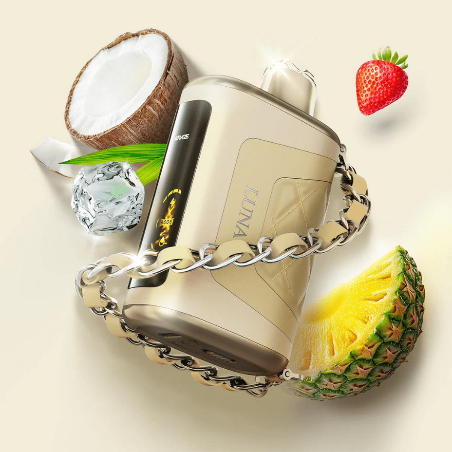 Kraze Luna 42k Disposable Vape-Summer Strawberry Pina Colada Ice in Alberta - Airdrie Vape SuperStore & Bong Shop Kraze Luna 42k Disposable Vape-Summer Strawberry Pina Colada Ice in Alberta - Airdrie Vape SuperStore & Bong Shop