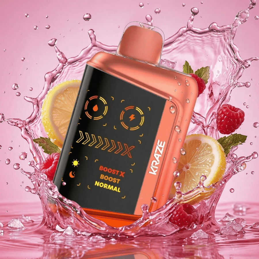 Kraze Mega X 48K Disposable Vape - Punch Series Pink Lemon KO Ice Airdrie Vape SuperStore and Bong Shop Alberta Canada