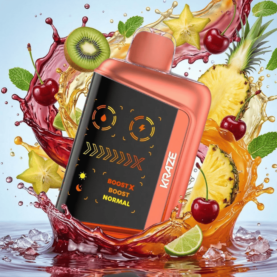 Kraze Mega X 48K Disposable Vape - Punch Series Tropical KO Ice Airdrie Vape SuperStore and Bong Shop Alberta Canada