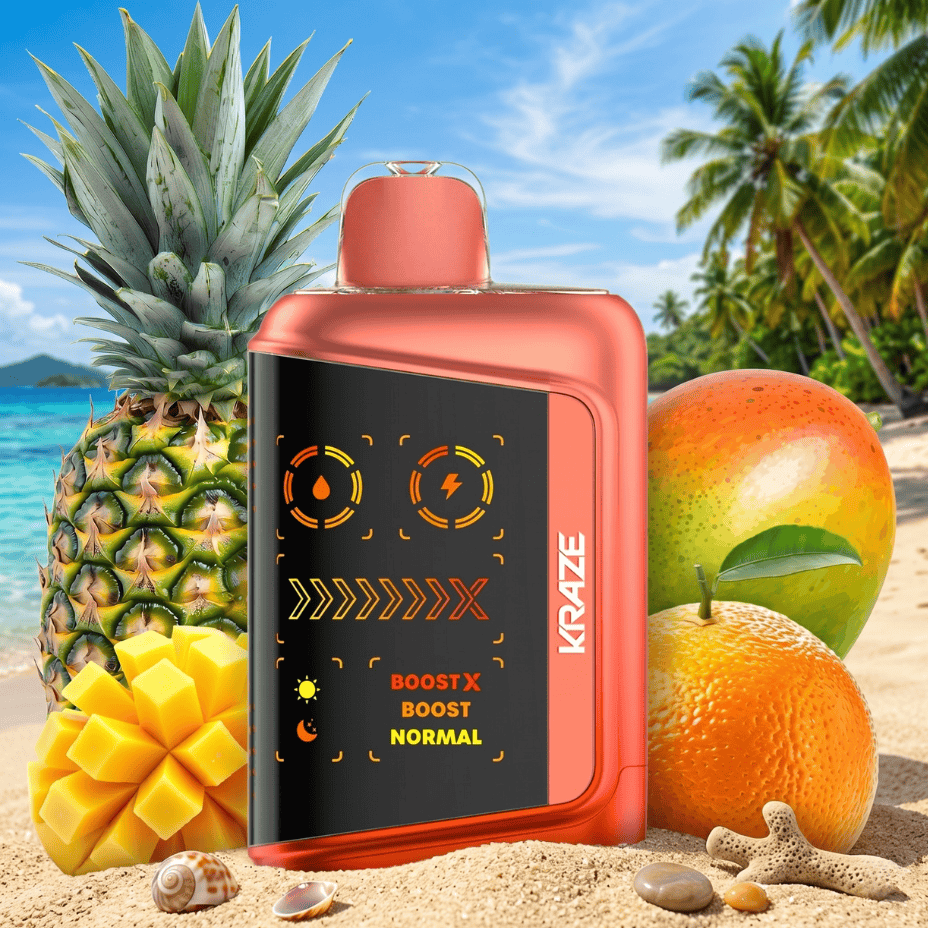 Kraze Mega X 48K Disposable Vape - Punch Series Tropical KO Ice Airdrie Vape SuperStore and Bong Shop Alberta Canada