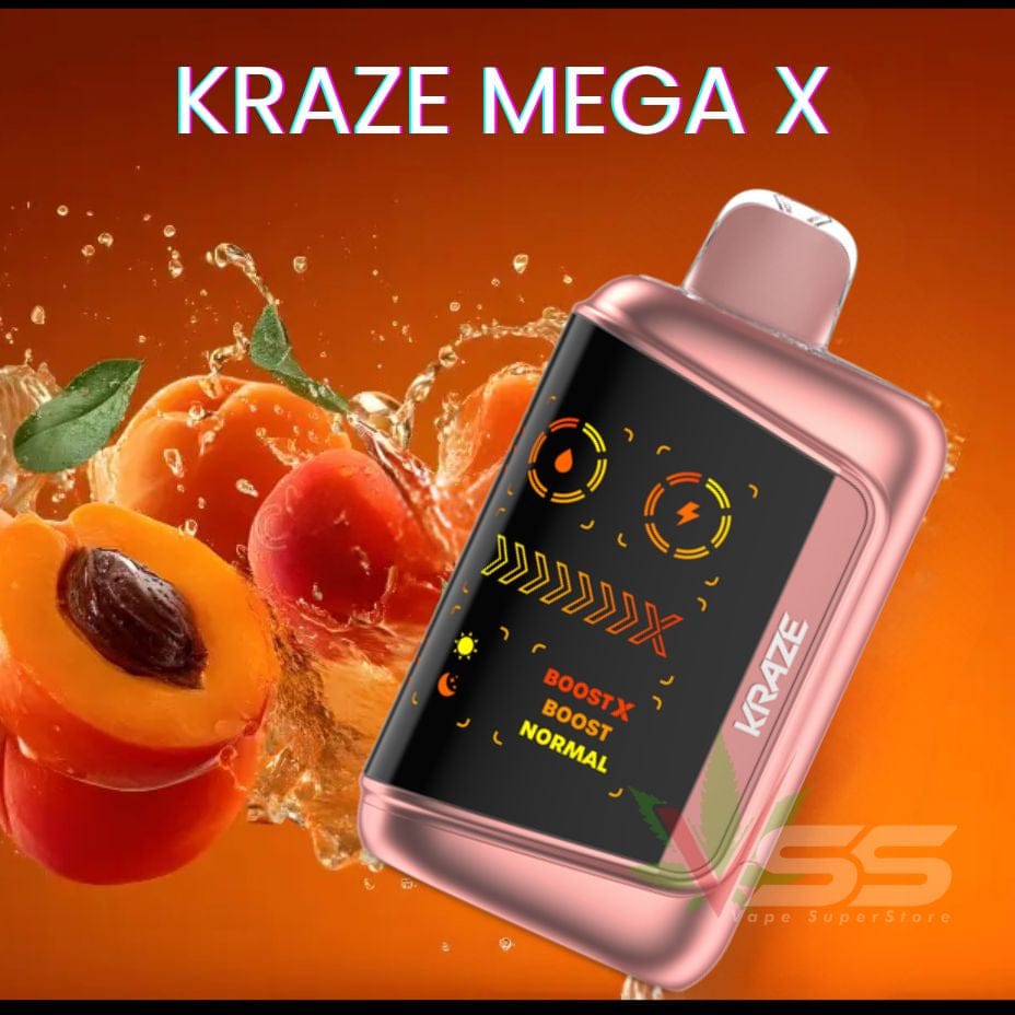 Kraze Mega X 48K - Juicy Peach Ice Airdrie Vape SuperStore and Bong Shop Alberta Canada