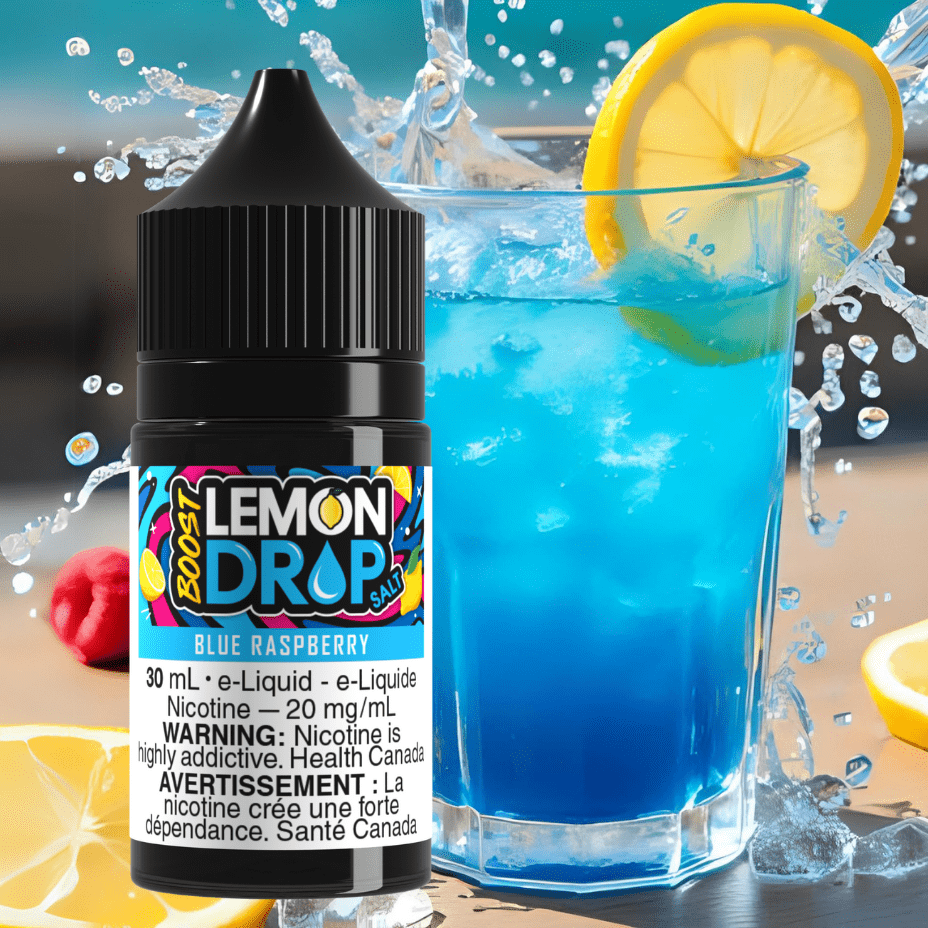 Lemon Drop Boost Salt - Blue Raspberry Airdrie Vape SuperStore and Bong Shop Alberta Canada
