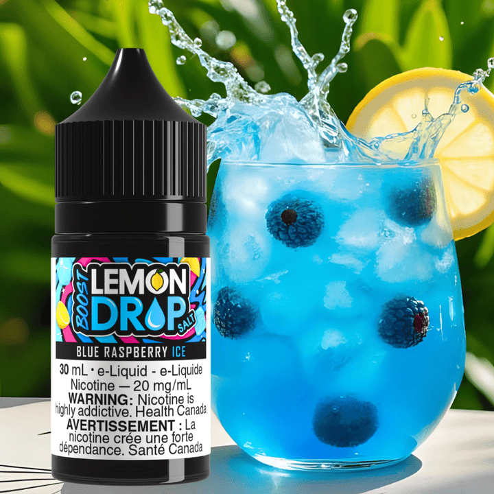 Lemon Drop Boost Salt - Blue Raspberry Ice Airdrie Vape SuperStore and Bong Shop Alberta Canada