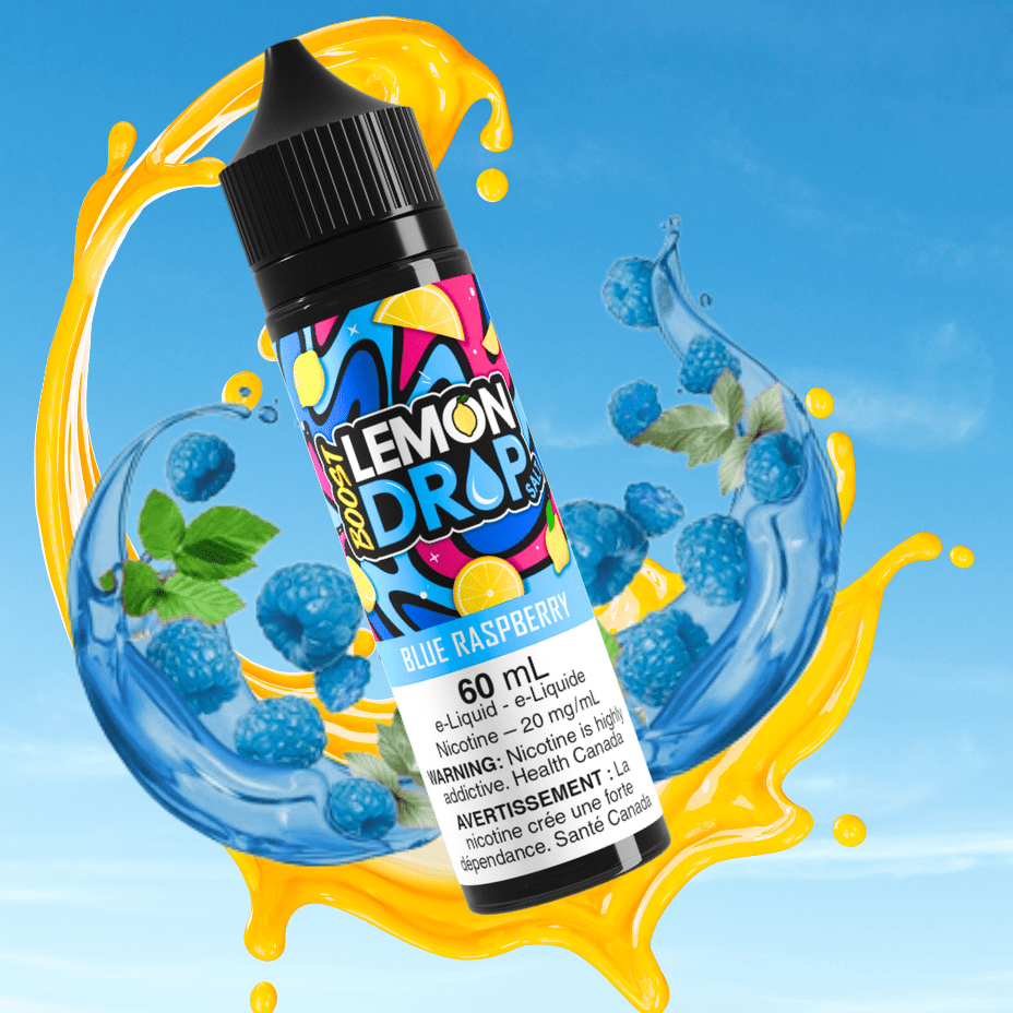 Lemon Drop Boost Salt Nic 60ml - Blue Raspberry Airdrie Vape SuperStore and Bong Shop Alberta Canada