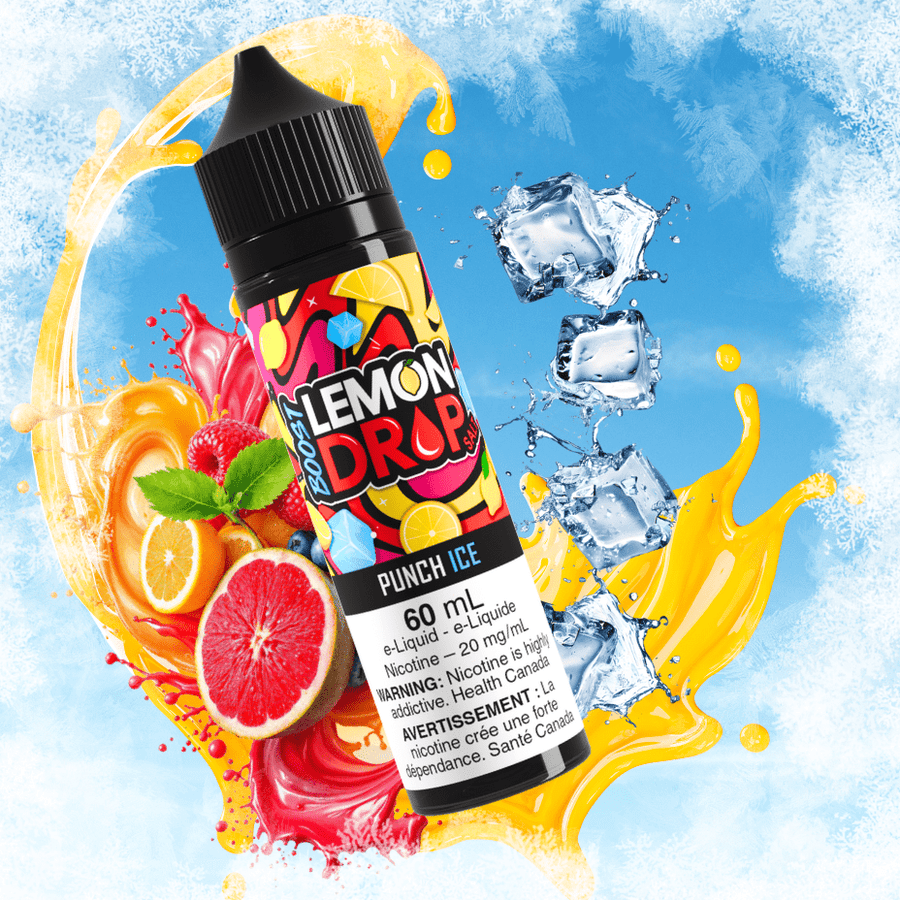 Lemon Drop Boost Salt Nic 60ml-Punch Ice Airdrie Vape SuperStore and Bong Shop Alberta Canada