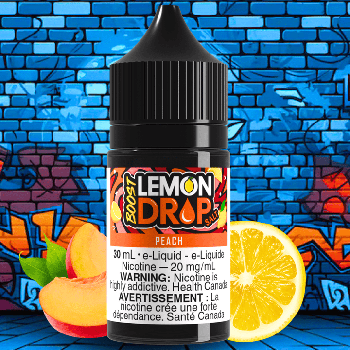 Lemon Drop Boost Salt - Peach Airdrie Vape SuperStore and Bong Shop Alberta Canada