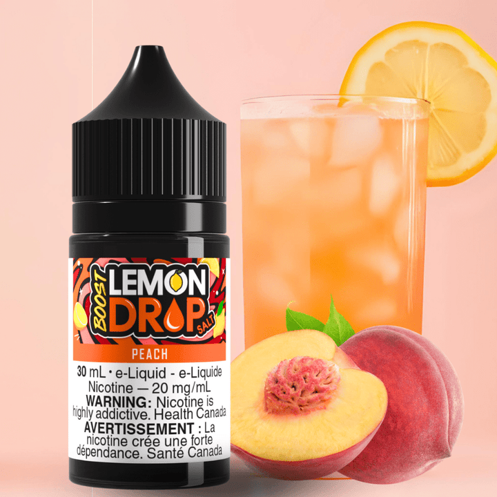 Lemon Drop Boost Salt - Peach Airdrie Vape SuperStore and Bong Shop Alberta Canada