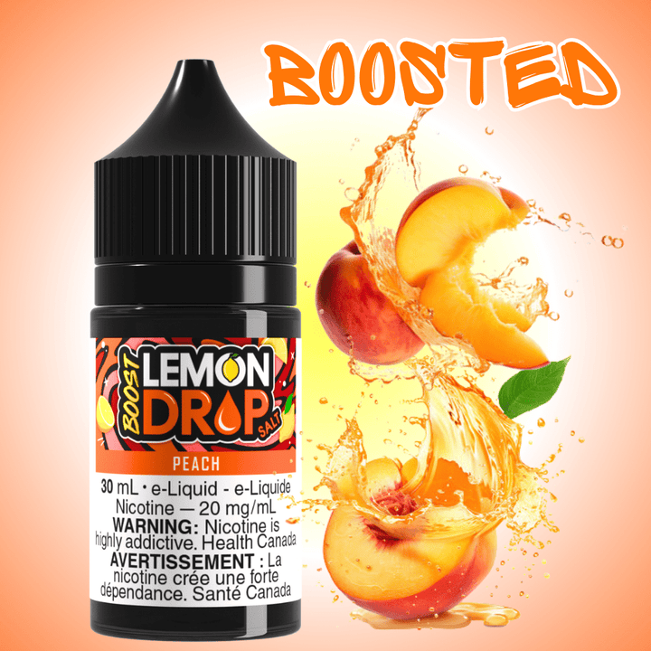 Lemon Drop Boost Salt - Peach Airdrie Vape SuperStore and Bong Shop Alberta Canada