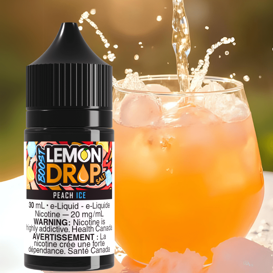 Lemon Drop Boost Salt - Peach Ice Airdrie Vape SuperStore and Bong Shop Alberta Canada