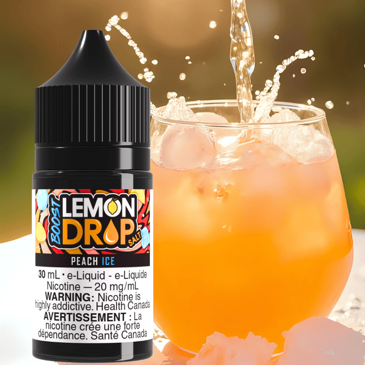 Lemon Drop Boost Salt - Peach Ice Airdrie Vape SuperStore and Bong Shop Alberta Canada