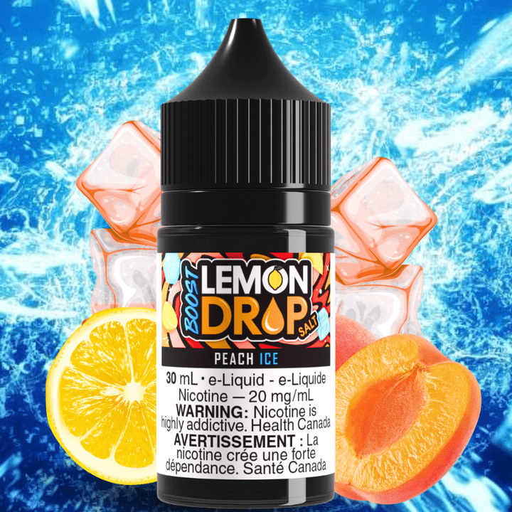 Lemon Drop Boost Salt - Peach Ice Airdrie Vape SuperStore and Bong Shop Alberta Canada