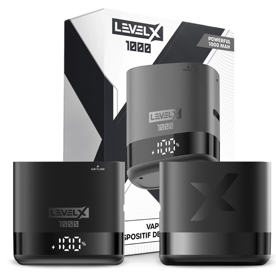 Level X Device Kit 1000 1000mAh / Metallic Black Airdrie Vape SuperStore and Bong Shop Alberta Canada