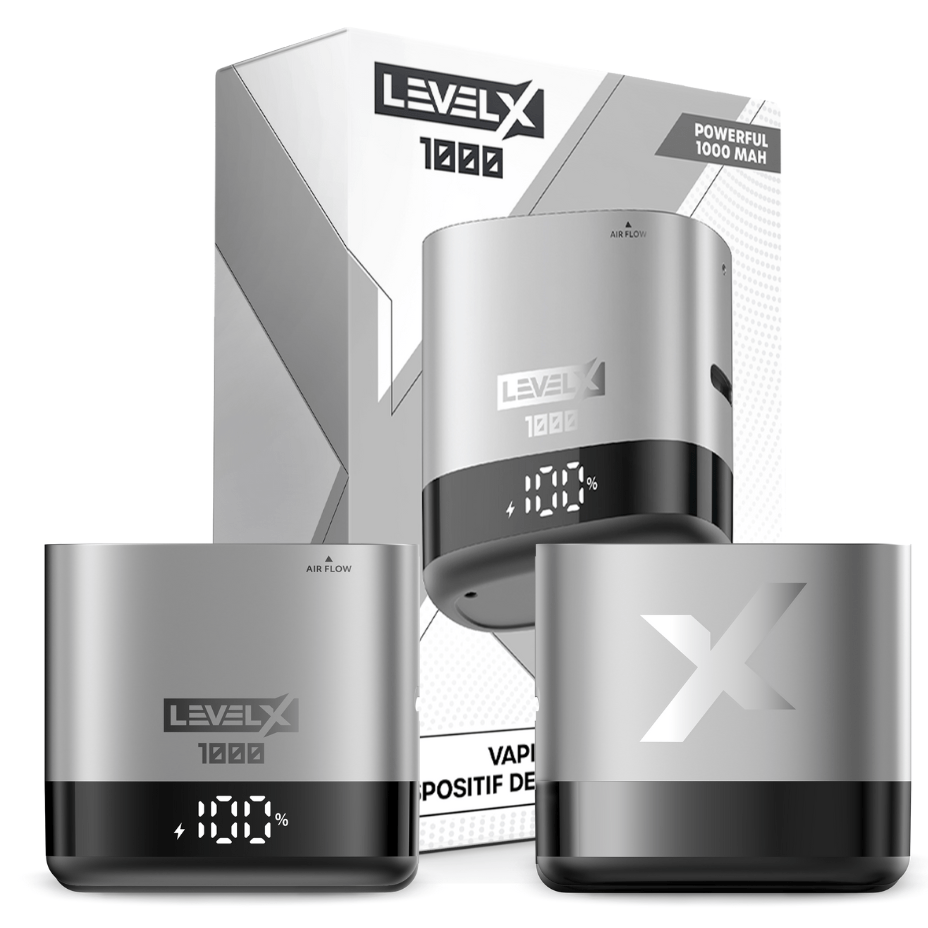 Level X Device Kit 1000 1000mAh / Nexus Silver Airdrie Vape SuperStore and Bong Shop Alberta Canada
