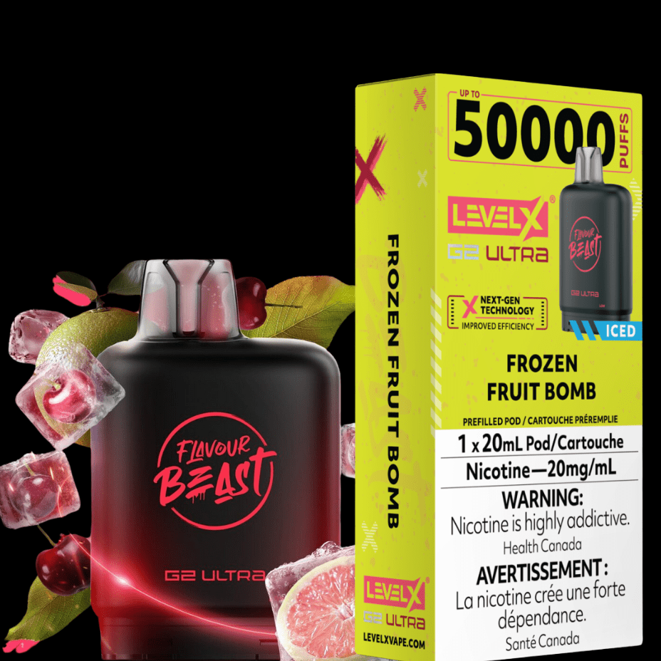 Level X G2 Ultra Flavour Beast Pod 50k-Frozen Fruit Bomb Airdrie Vape SuperStore and Bong Shop Alberta Canada