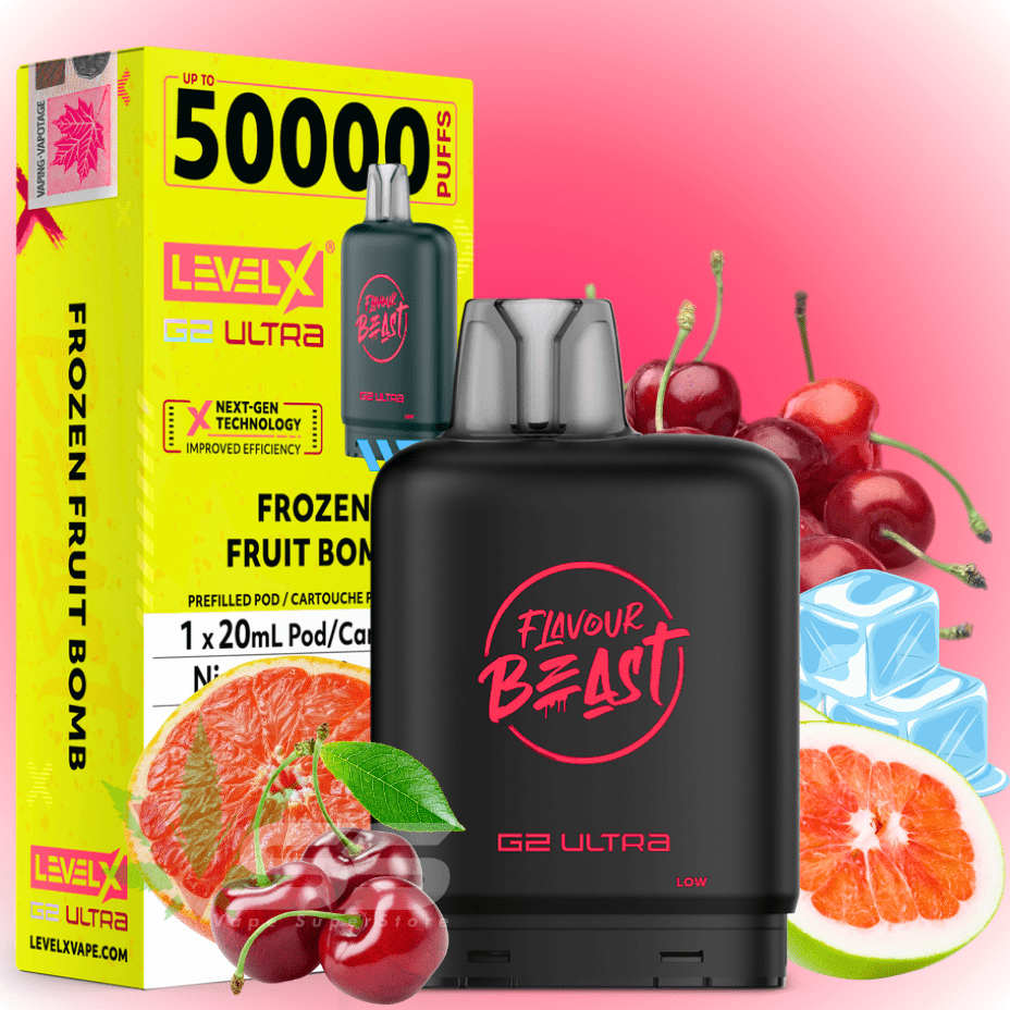Level X G2 Ultra Flavour Beast Pod 50k-Frozen Fruit Bomb Airdrie Vape SuperStore and Bong Shop Alberta Canada