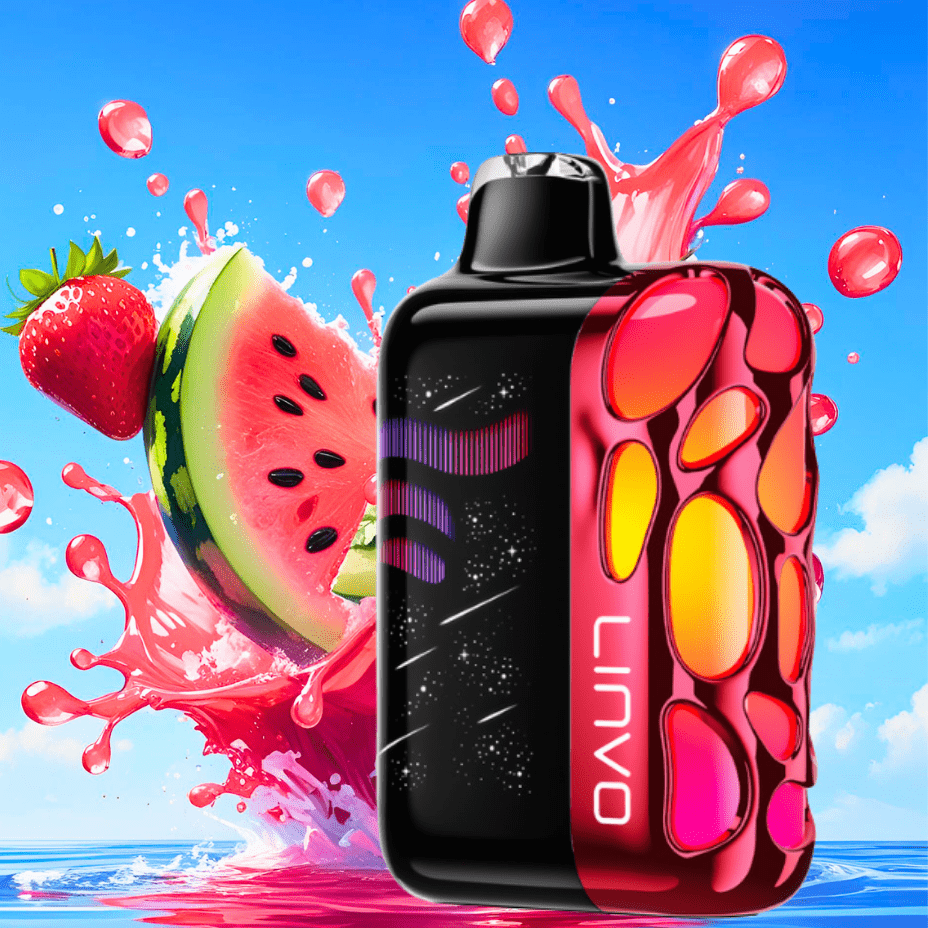 Linvo Rave 60k Disposable Vape-Strawberry Watermelon Ice 60000 Puffs / 20mg Airdrie Vape SuperStore and Bong Shop Alberta Canada