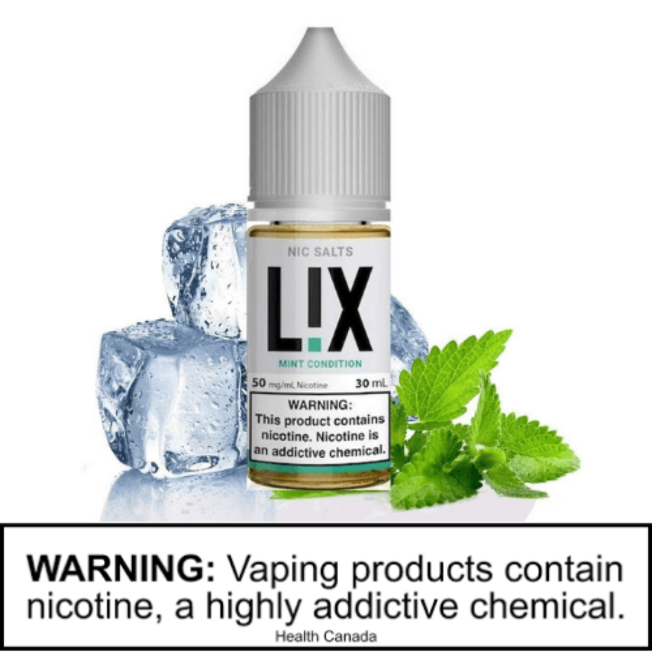 Lix Salt Nics Mint Condition Salt Nic by LiX Mint Condition Nic Salts by LiX-Airdrie Vape SuperStore & Bong Shop AB